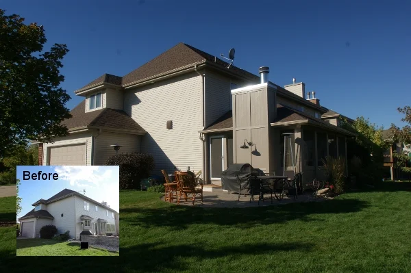 The screen porch exterior, shown in the original album image.